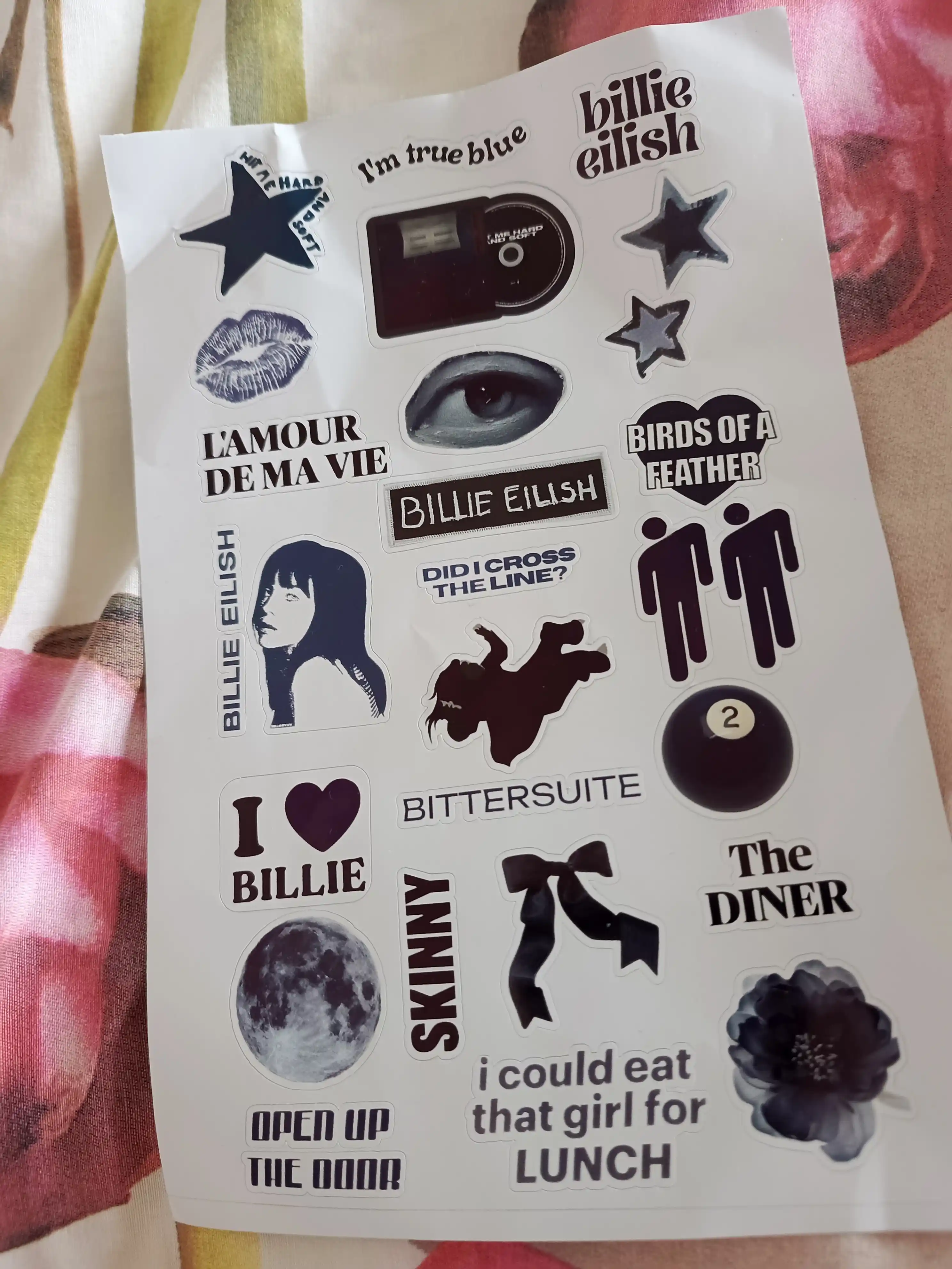 Billie Eilish stikerlari, vinil