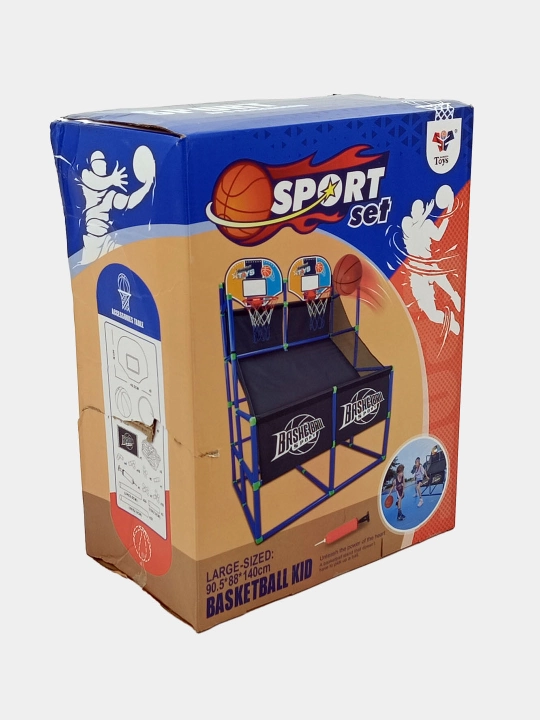 Sport Set basketbol halqasi, juft, 140 sm, to‘p bilan, 3+