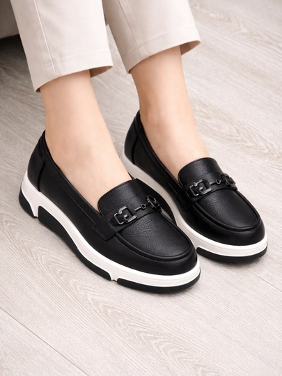 Женские лоферы – удобная и стильная обувь на каждый день — GSHOESS-PADOWOQLOFERQORA1-ЧЕРН-36