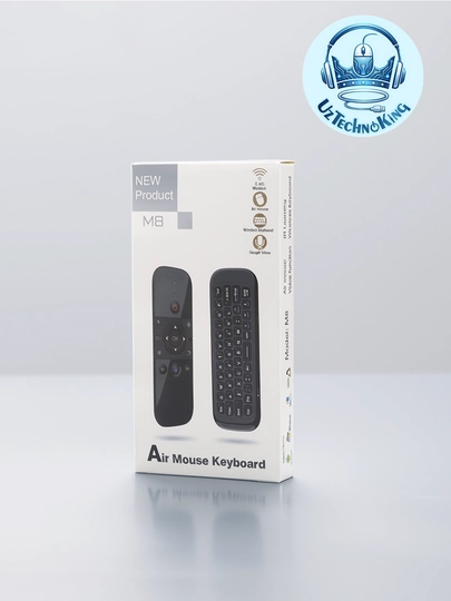 M8 Air Mouse – simsiz pult (giroskop, ovozli boshqaruv, infraqizil o'rganish, 58 tugma)