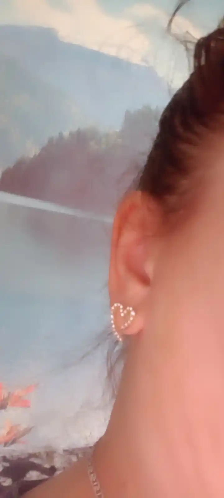 Серьги в форме сердца, женские серьги