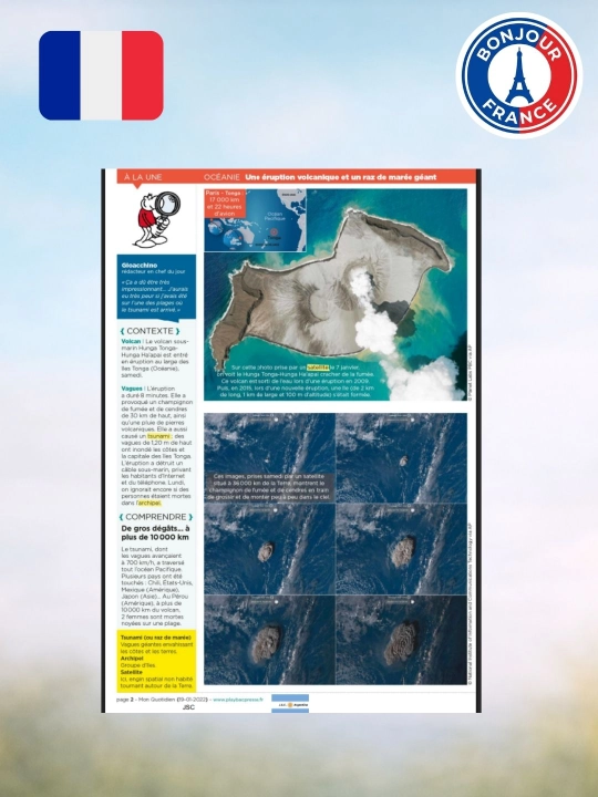 Mon Quotidien Fransuz Tilidagi Qiziqarli Gazeta Kitobi. O‘rganish uchun