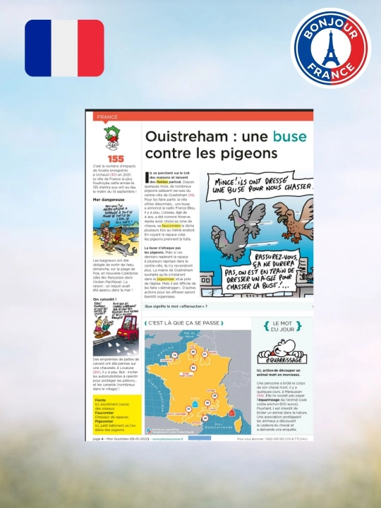 Mon Quotidien Fransuz Tilidagi Qiziqarli Gazeta Kitobi. O‘rganish uchun