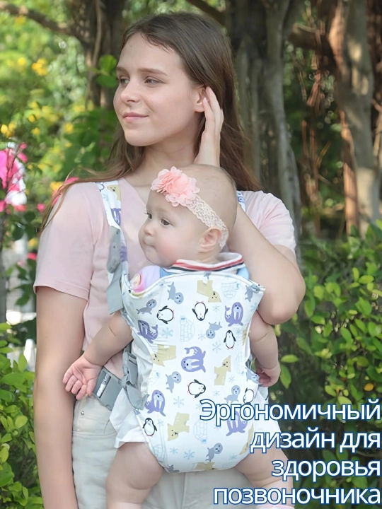 Рюкзак-кенгуру для малышей: эргономичный перенос с поддержкой спины и шеи