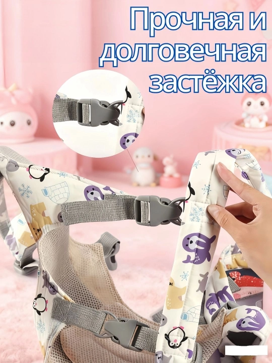 Рюкзак-кенгуру для малышей: эргономичный перенос с поддержкой спины и шеи