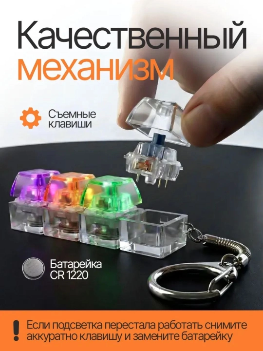Антистрессовая клавиатура-брелок — это гаджет, который помогает сосредоточиться