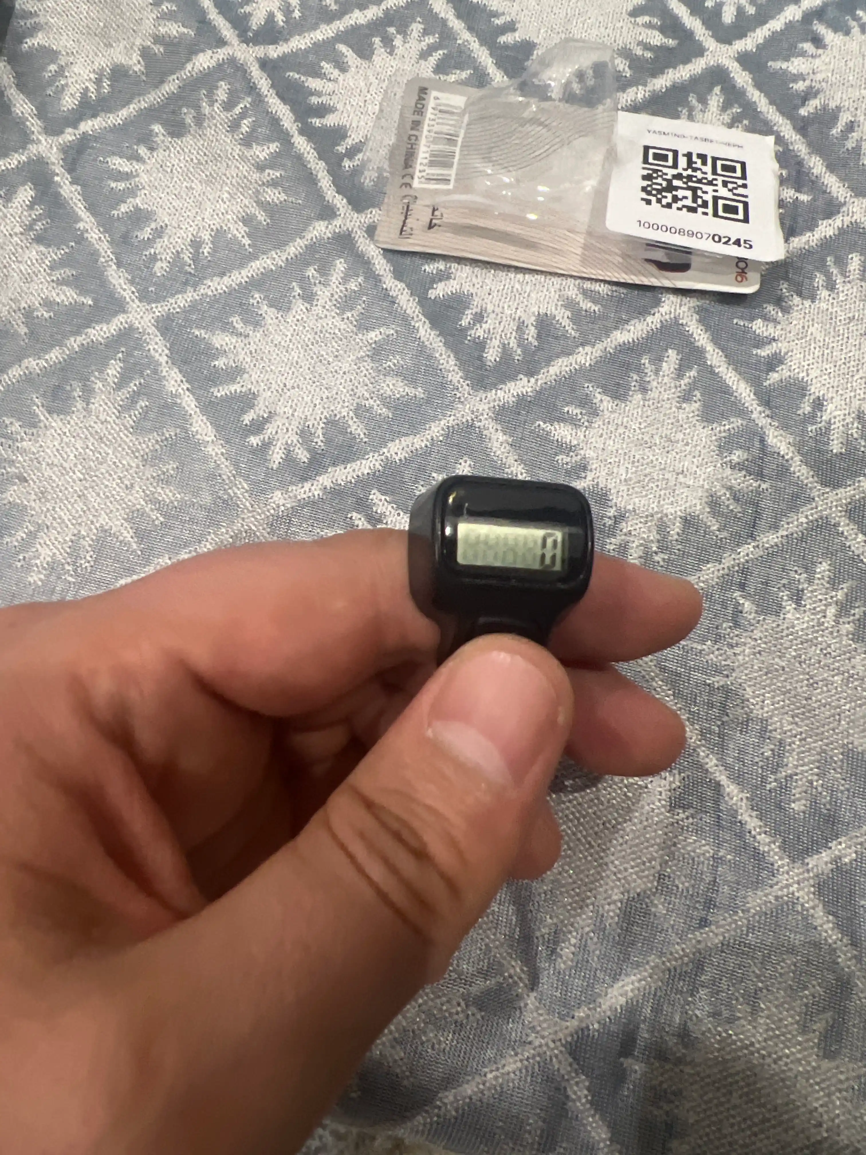 Электронный тасбех-кольцо smart black