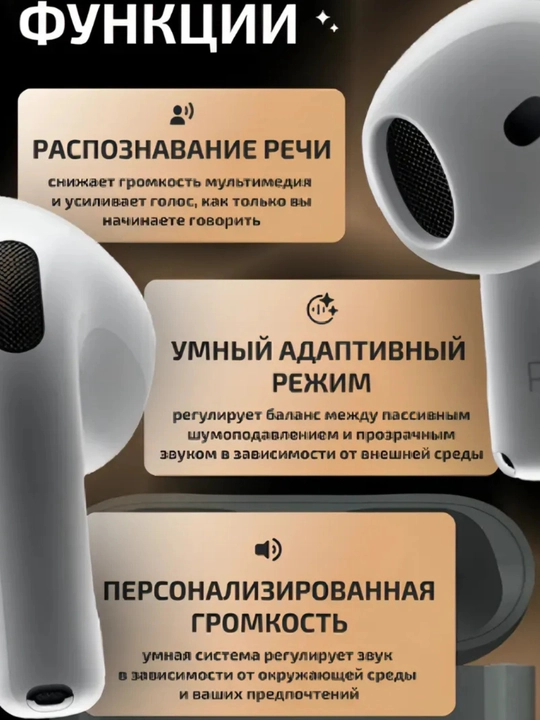 AirPords 4  simsiz quloqchin, bluetooth naushnik, iPhone Android uchun AirPods