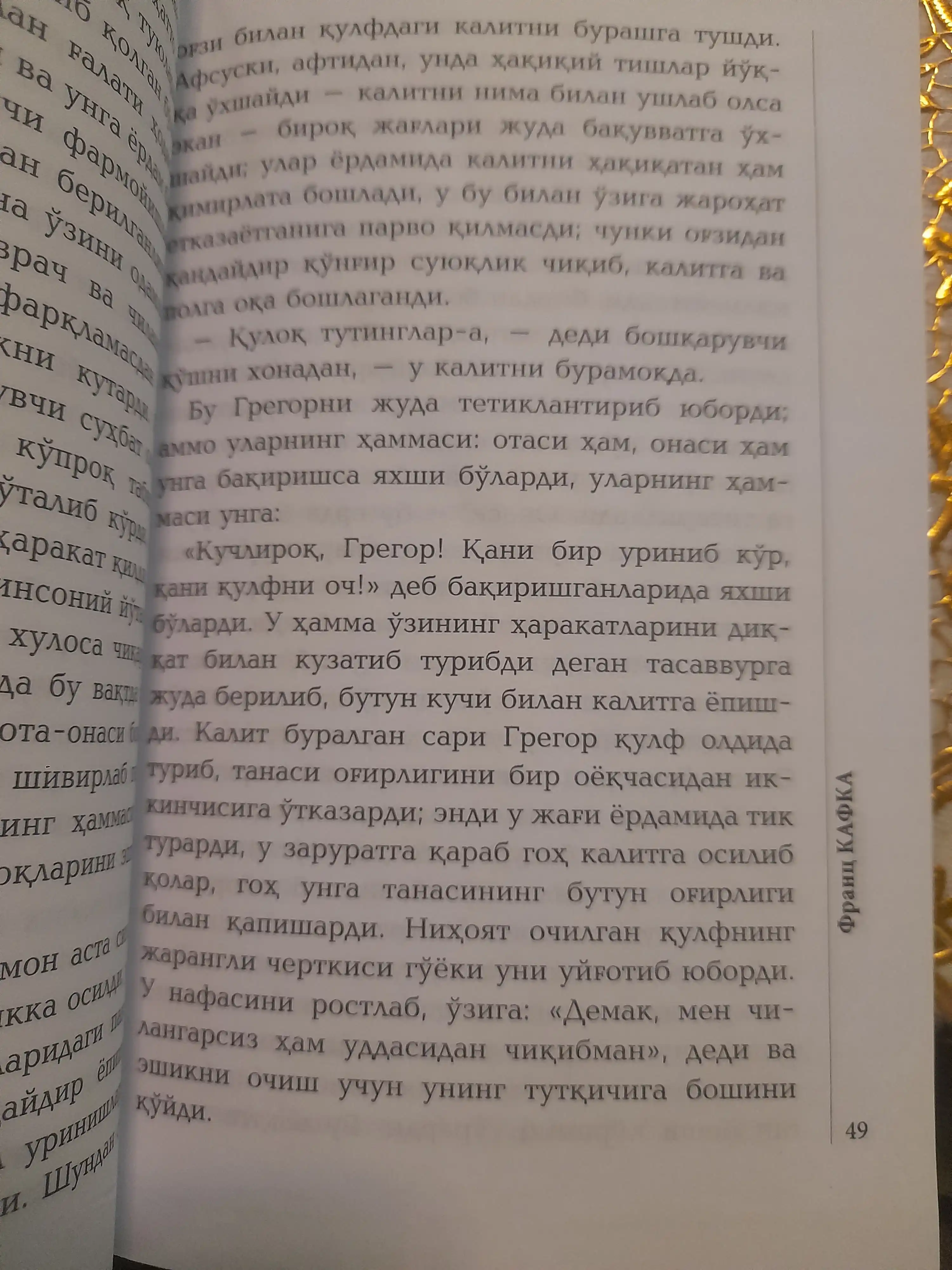 Эврилиш — Франс Кафка, бегоналашув ва оила ҳақидаги қисса