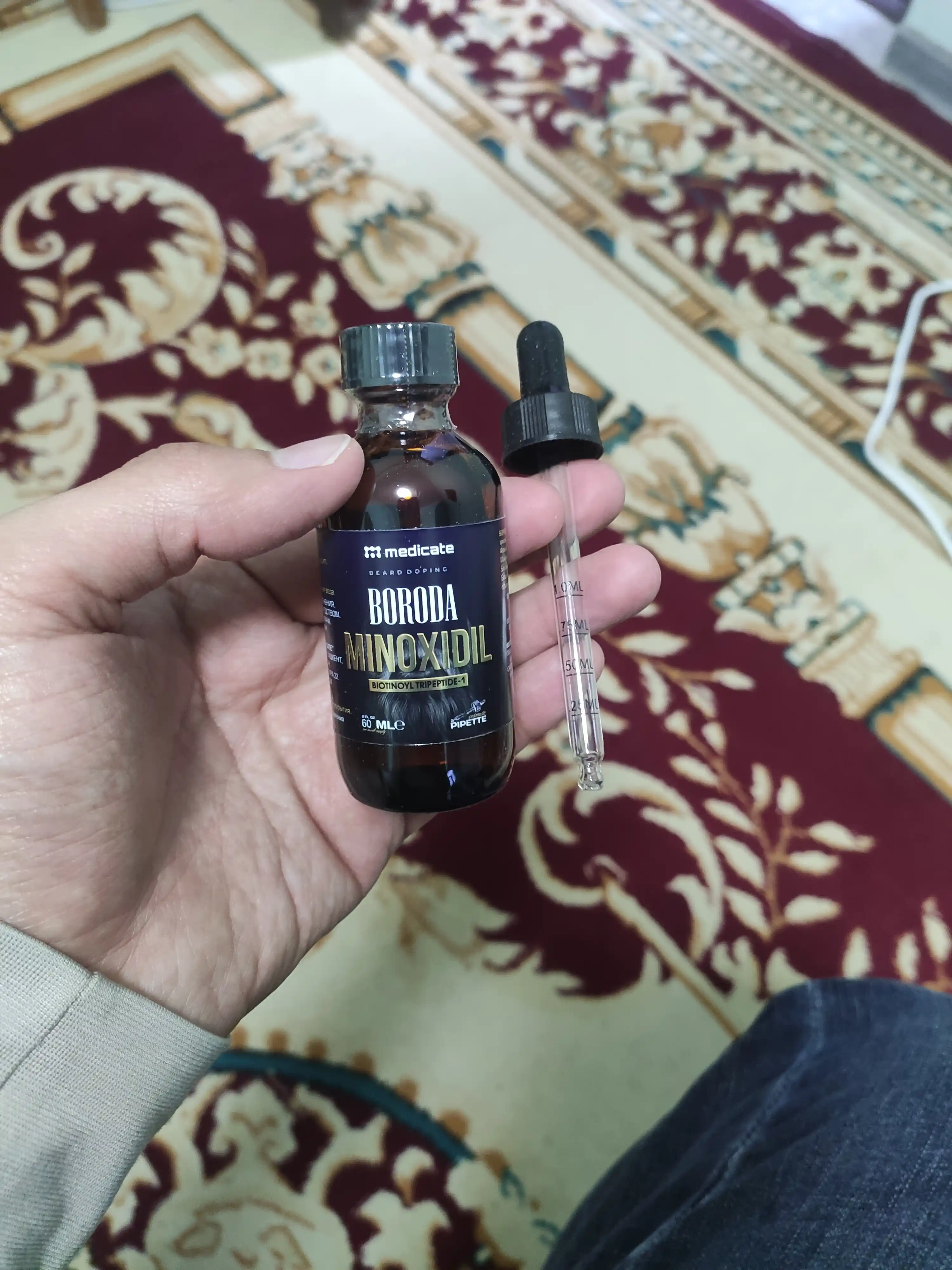 BORODA средство для роста бороды minoxidil 12,5%, 60 мл + пипетка