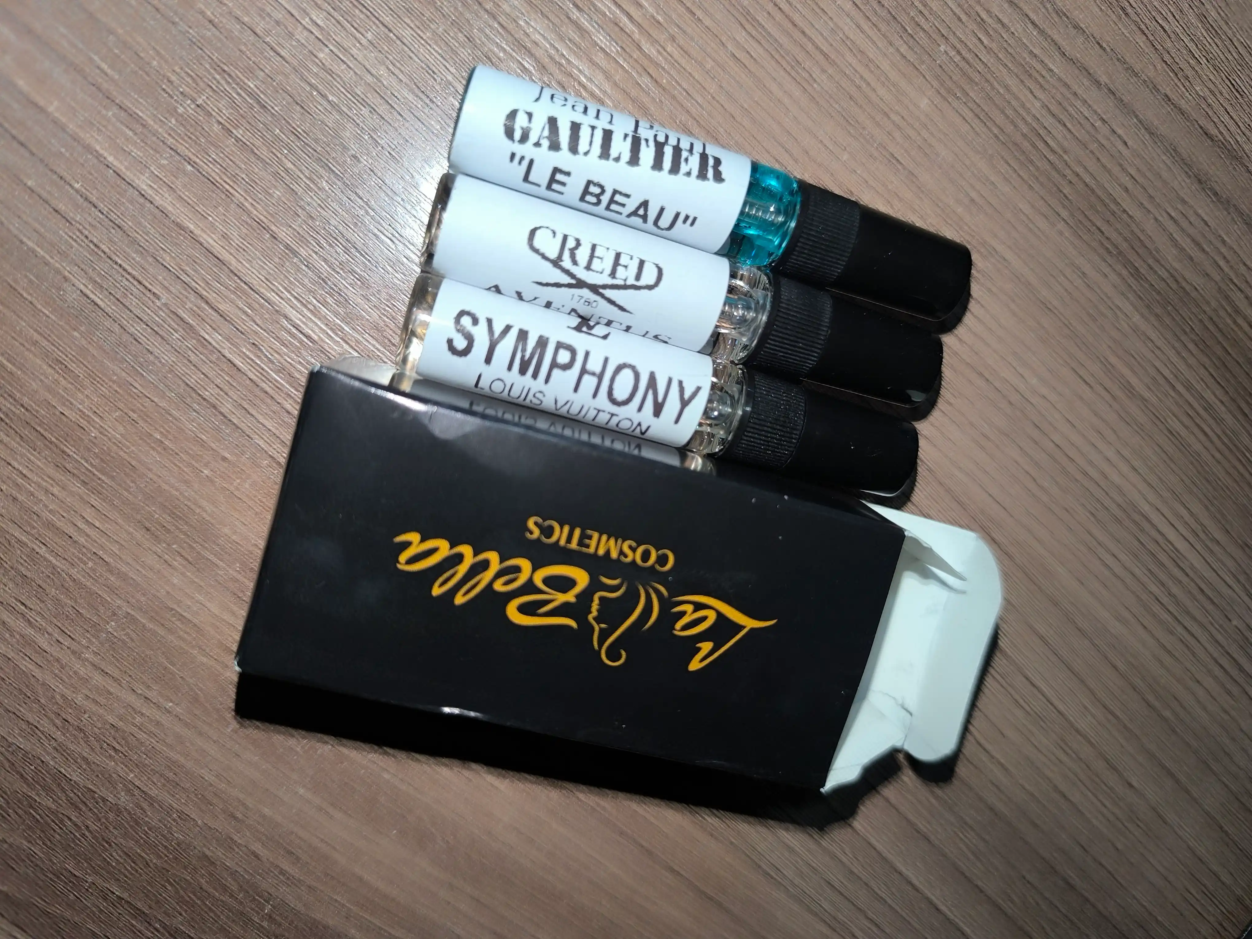 Atirlar to‘plami: Creed Aventus, Jean Paul Gaultier Le Beau va Louis Vuitton Symphony
