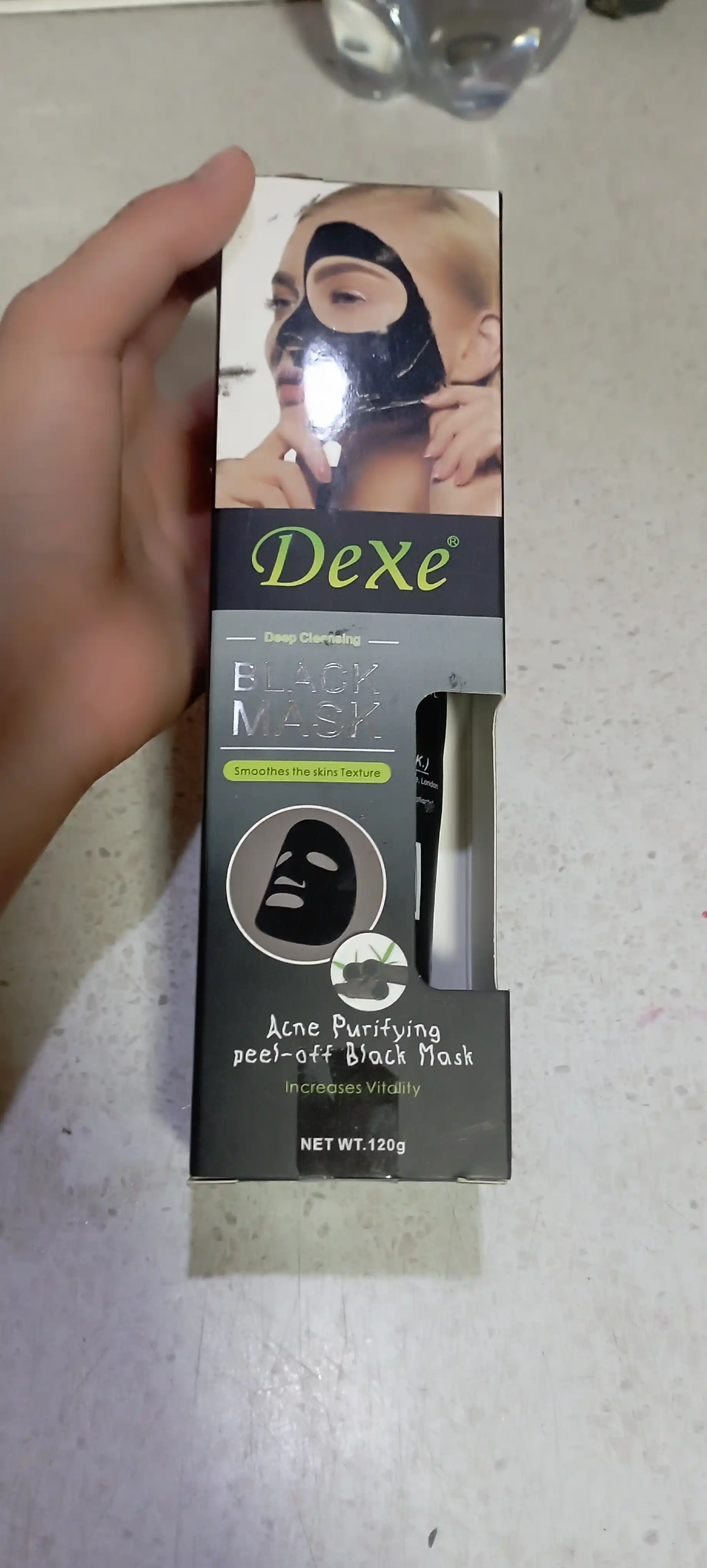 Очищающая черная маска Dexe Black Mask, пилинг для лица, 120 г