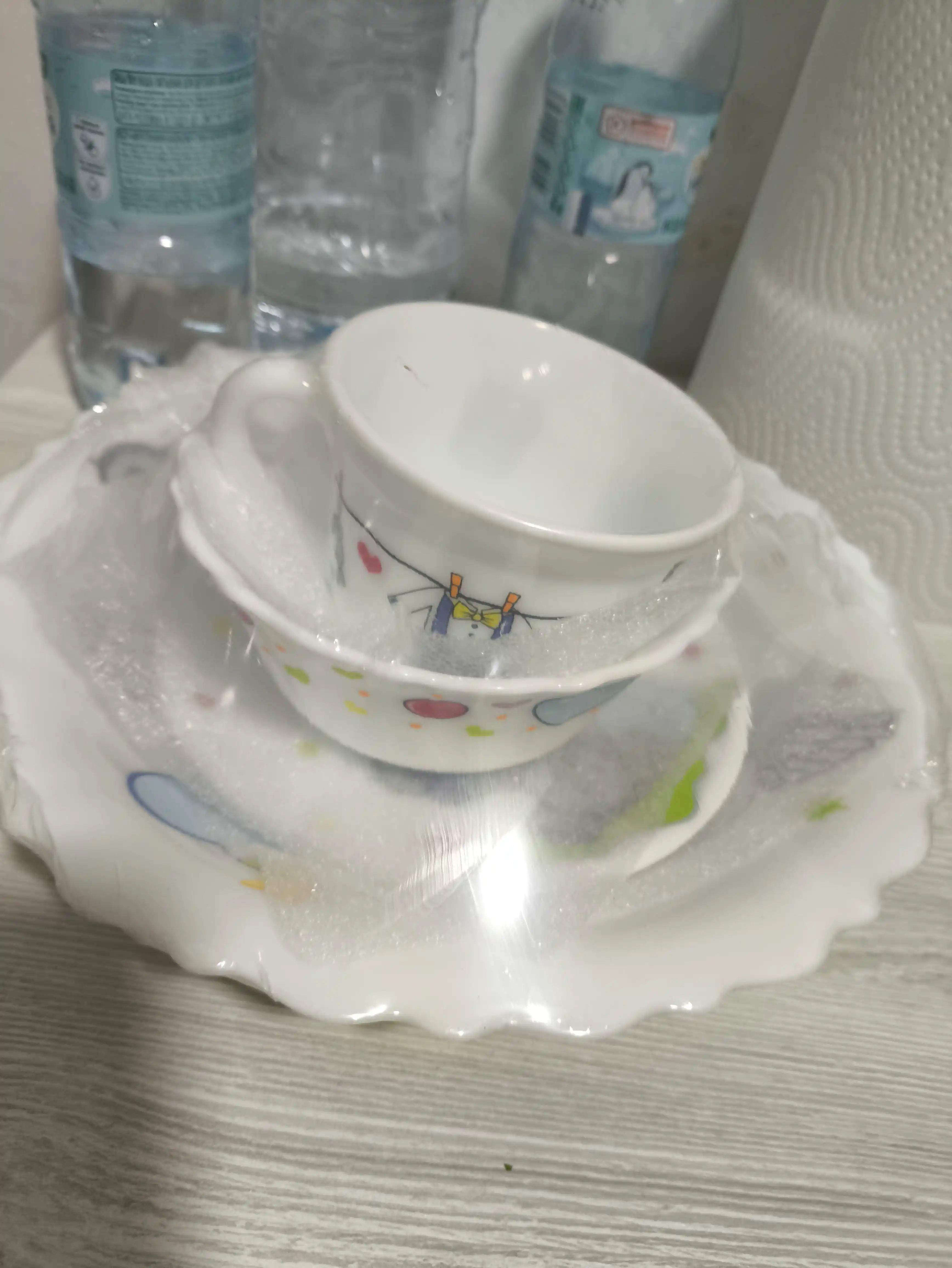 3 va 5 ta buyumdan iborat bolalar shisha-keramika idishlari to‘plami