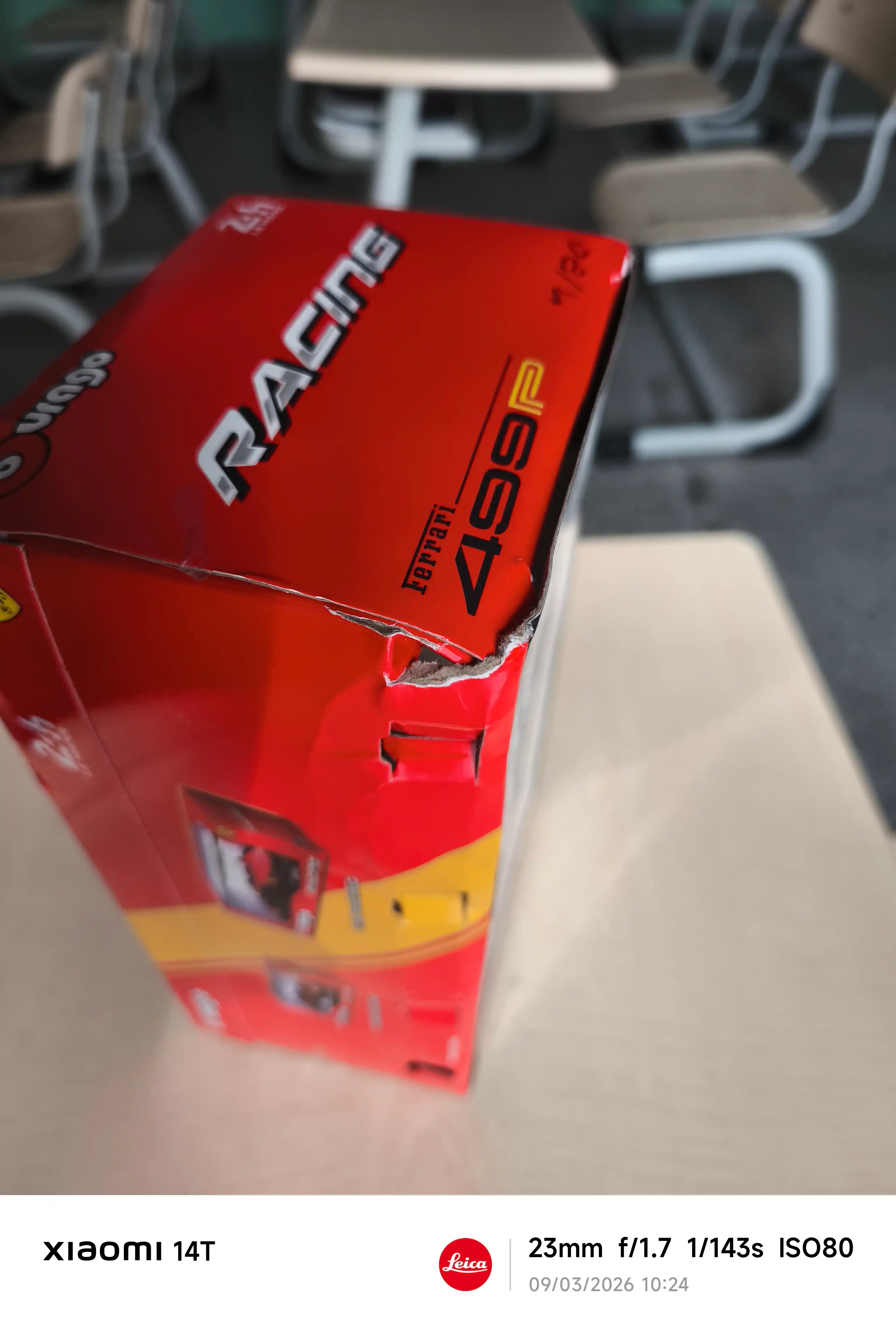 Ferrari 499P Le Mans No50 metall modeli 1:24, eshiklar ochiladi