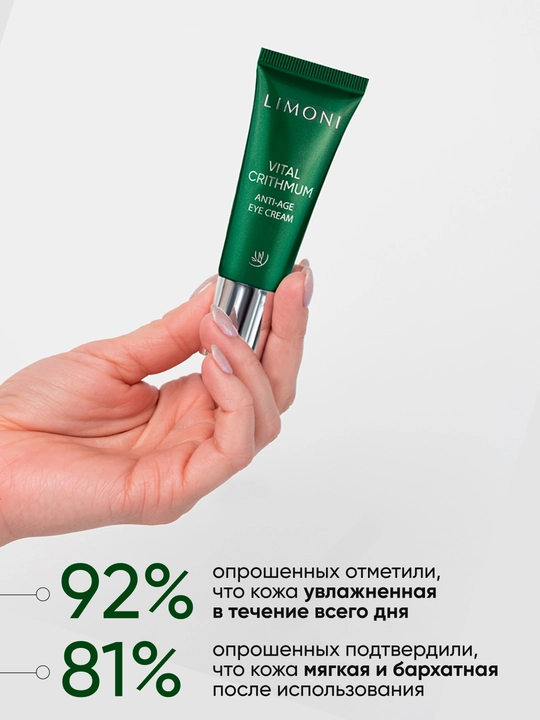 LIMONI Крем для кожи вокруг глаз, увлажняющий и антивозрастной