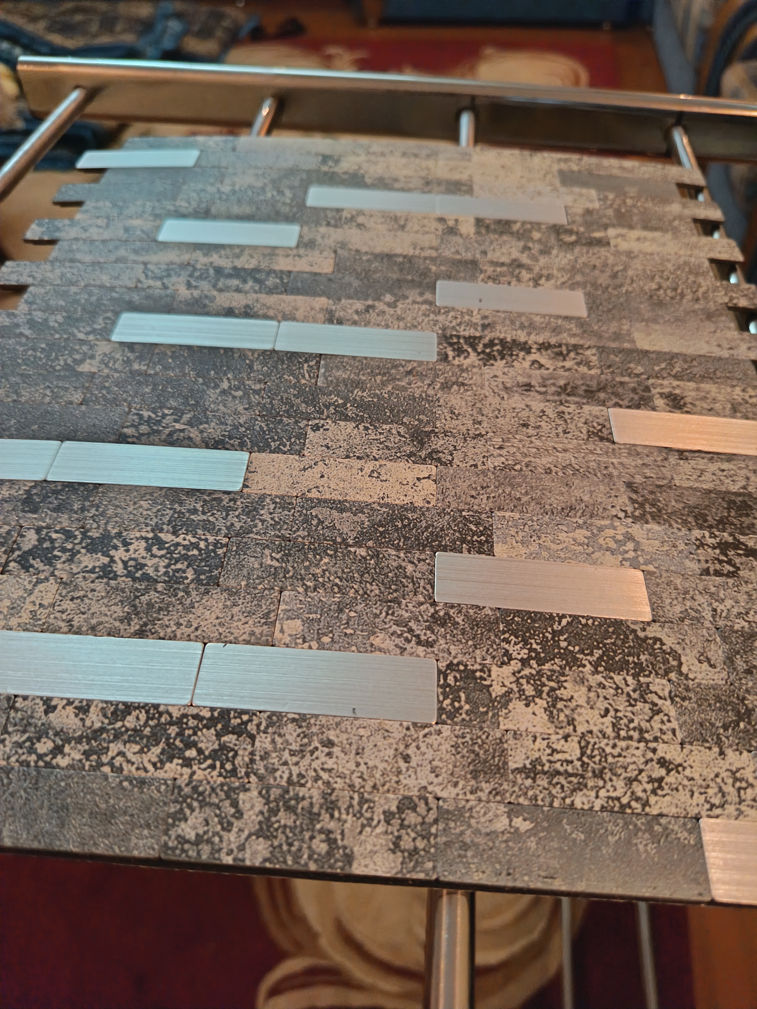 Devor uchun o‘zi yopishadigan mozaikali qattiq pvx panel 30.3 × 27.5 sm, bezakli 3D panel