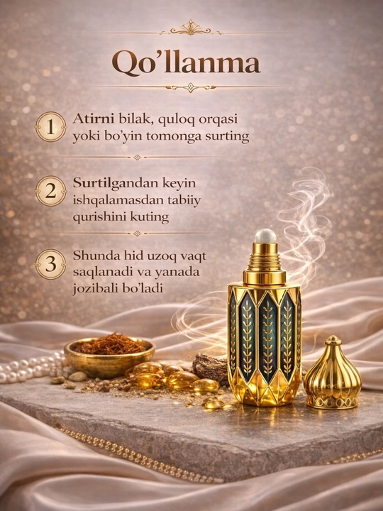 Mushkambar BUTIC AROMA erkaklar uchun mushk atirlar, 8 ml