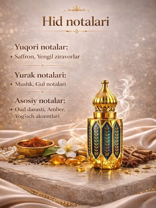 Mushkambar BUTIC AROMA erkaklar uchun mushk atirlar, 8 ml