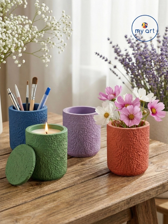 Gips, epoksid smolasi uchun silikon qolip quticha, mold quticha