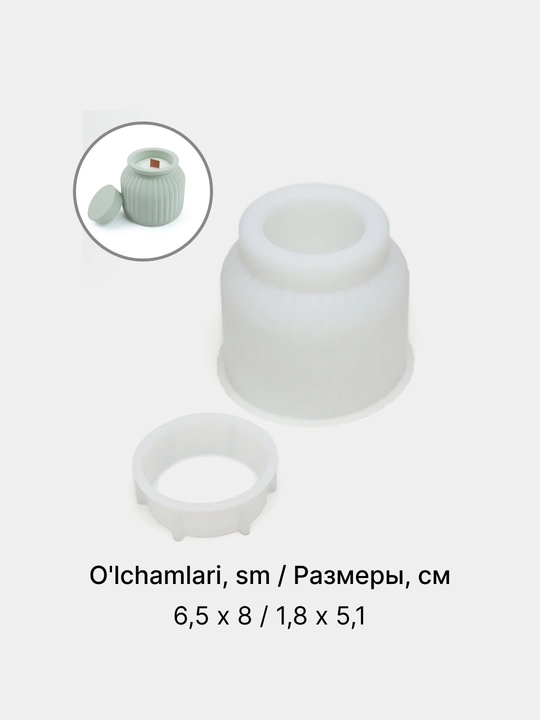Gips, epoksid smolasi uchun silikon qolip quticha, mold quticha