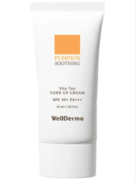 Krem WellDerma Pumpkin Vita Tox Tone Up Cream SPF50+ PA+++ (50 ml) - 