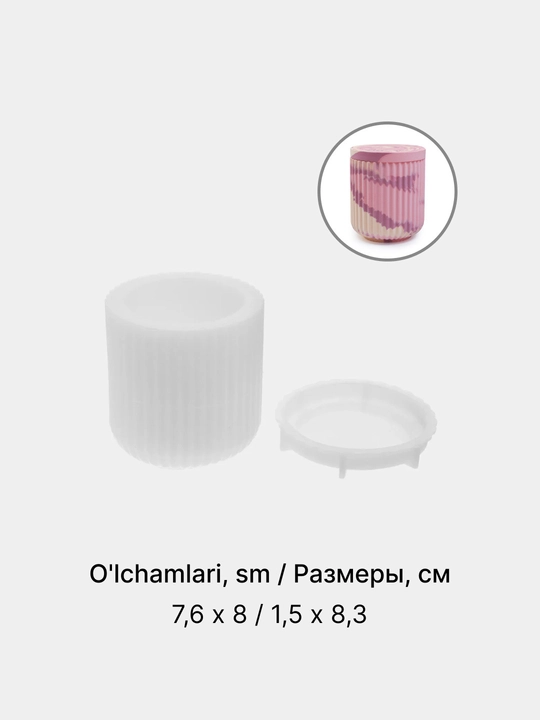 Gips, epoksid smolasi uchun silikon qolip quticha, mold quticha