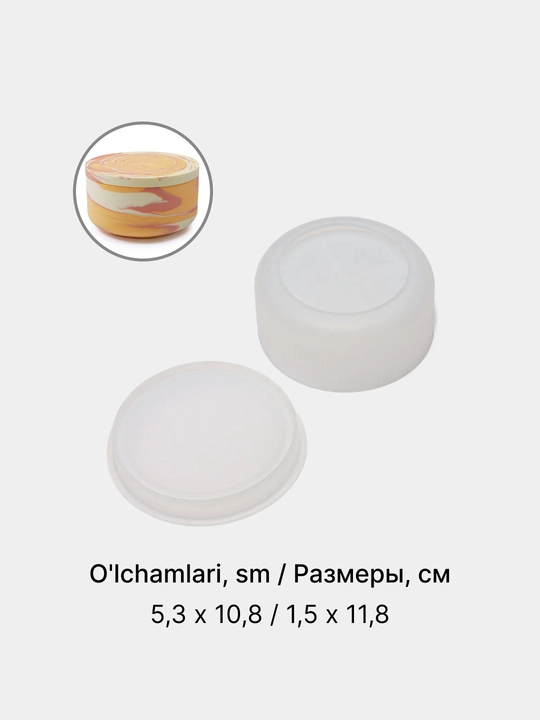 Gips, epoksid smolasi uchun silikon qolip quticha, mold quticha