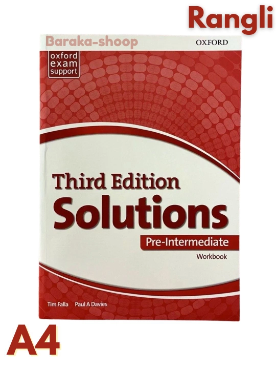 Solutions third Edition. Elementary, Pre-intermediate, Intermediate. Studentbook+Workbook