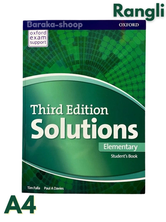 Solutions third Edition. Elementary, Pre-intermediate, Intermediate. Studentbook+Workbook