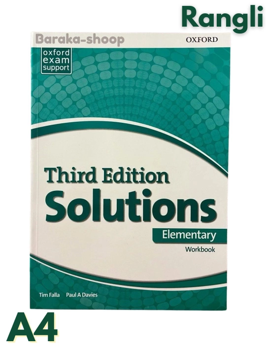 Solutions third Edition. Elementary, Pre-intermediate, Intermediate. Studentbook+Workbook