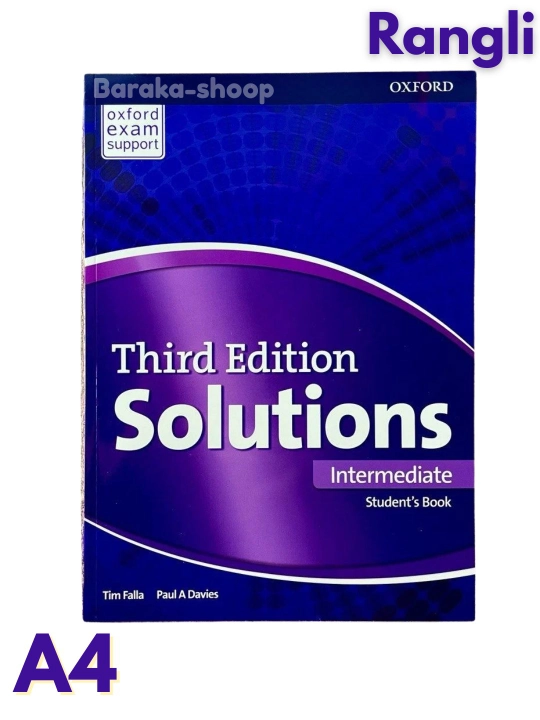 Solutions third Edition. Elementary, Pre-intermediate, Intermediate. Studentbook+Workbook