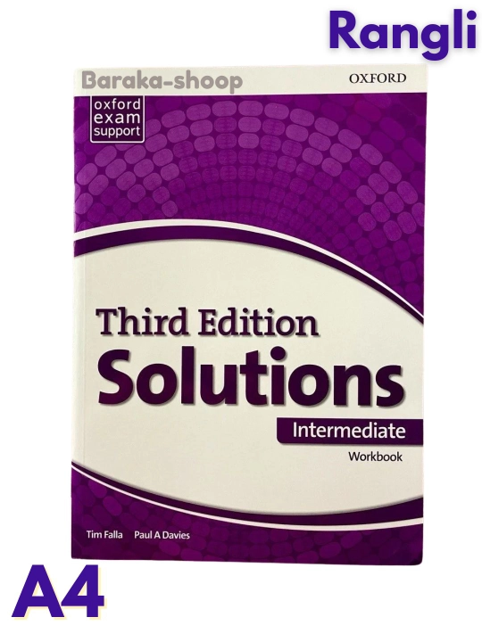 Solutions third Edition. Elementary, Pre-intermediate, Intermediate. Studentbook+Workbook