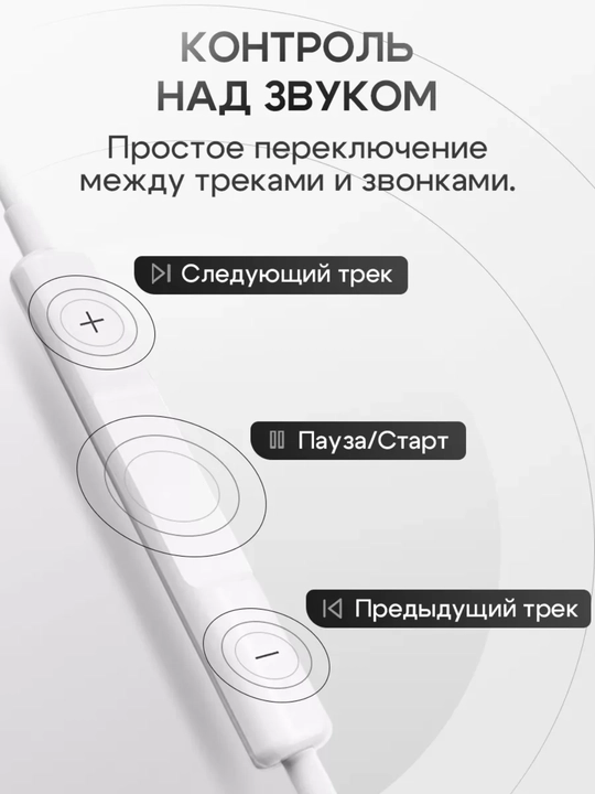 IPhone va Android smartfonlari uchun Lightning va Type-C ulagichli simli quloqchinlar