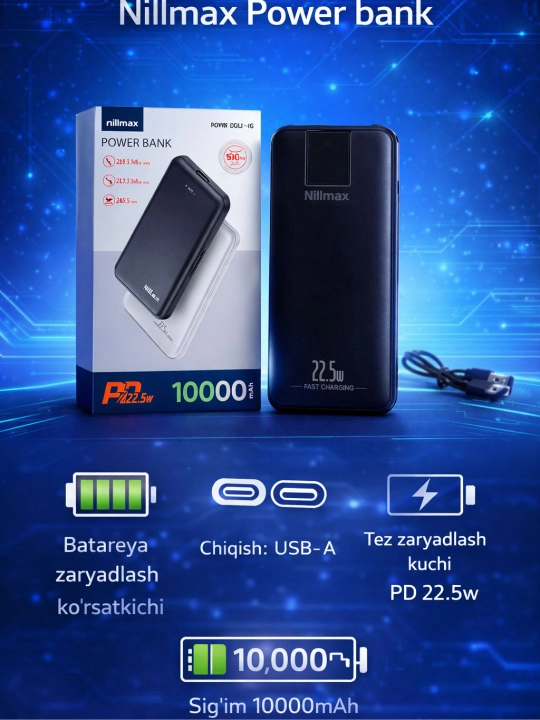 Power Bank Nillmax NPB-002-10 10000mAh - 