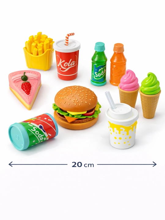 Игровой набор Fast Food для детей игрушечная еда, бургер, картошка