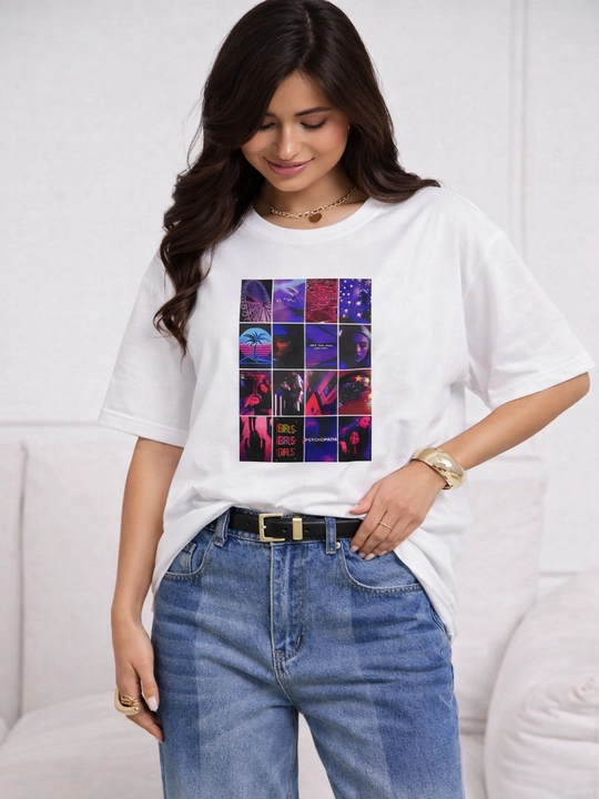 Футболка женская, oversize, хлопок, базовая, спортивная, однотонная