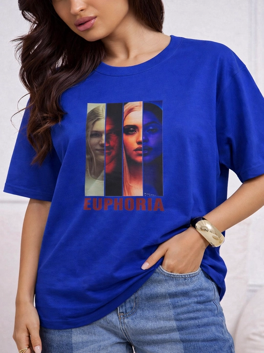 Футболка женская, oversize, хлопок, базовая, спортивная, однотонная