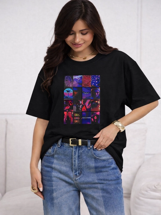 Футболка женская, oversize, хлопок, базовая, спортивная, однотонная