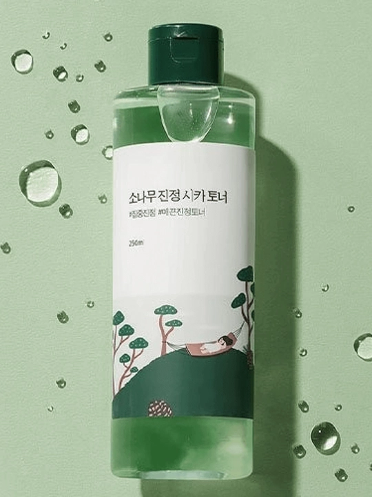 Round Lab Pine Calming Cica Toner — qarag‘ay va centella ekstraktli tonik, 250 ml