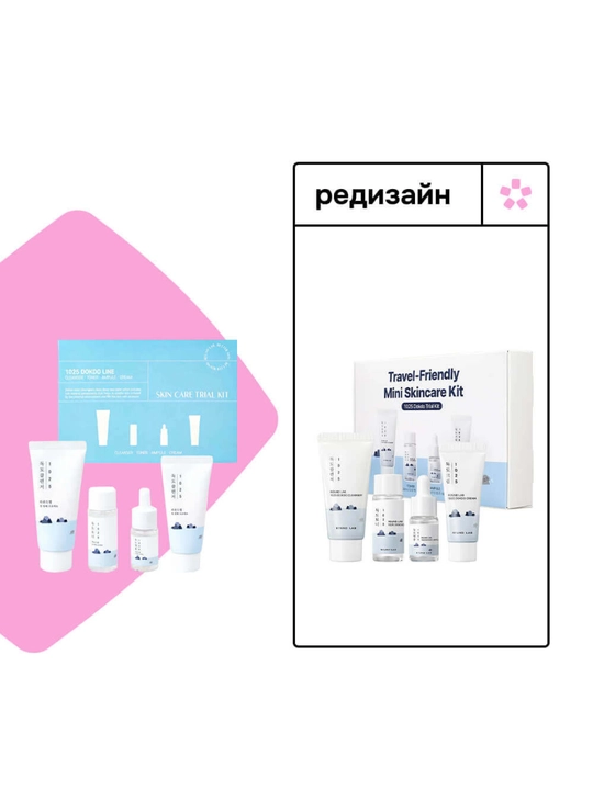 Round Lab 1025 Dokdo Travel-Friendly Mini Skincare Kit — мини-набор ухода за кожей