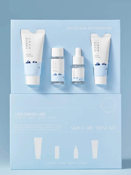 Round Lab 1025 Dokdo Travel-Friendly Mini Skincare Kit — мини-набор ухода за кожей