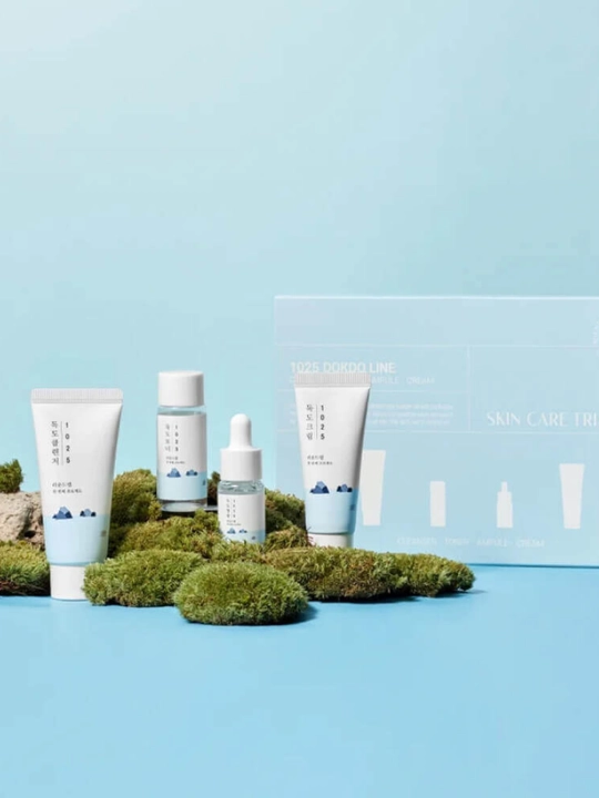 Round Lab 1025 Dokdo Travel-Friendly Mini Skincare Kit — мини-набор ухода за кожей