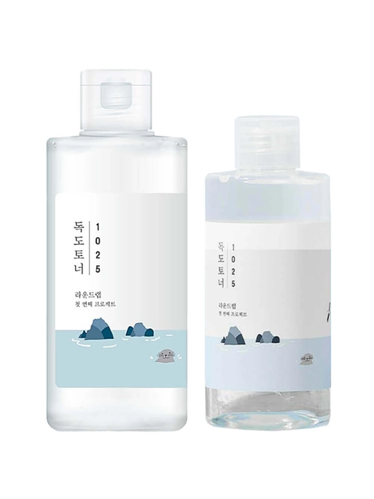 Round Lab 1025 Dokdo Toner 200 ml — dengiz suvi bilan eksfoliatsiya qiluvchi tonik - 