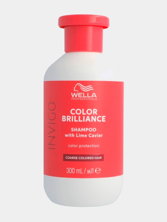 Shampun Soch Uchun Wella Pro Color Brilliance, Rang Himoyasi, Qattiq Sochlar Uchun, 300 ml - 
