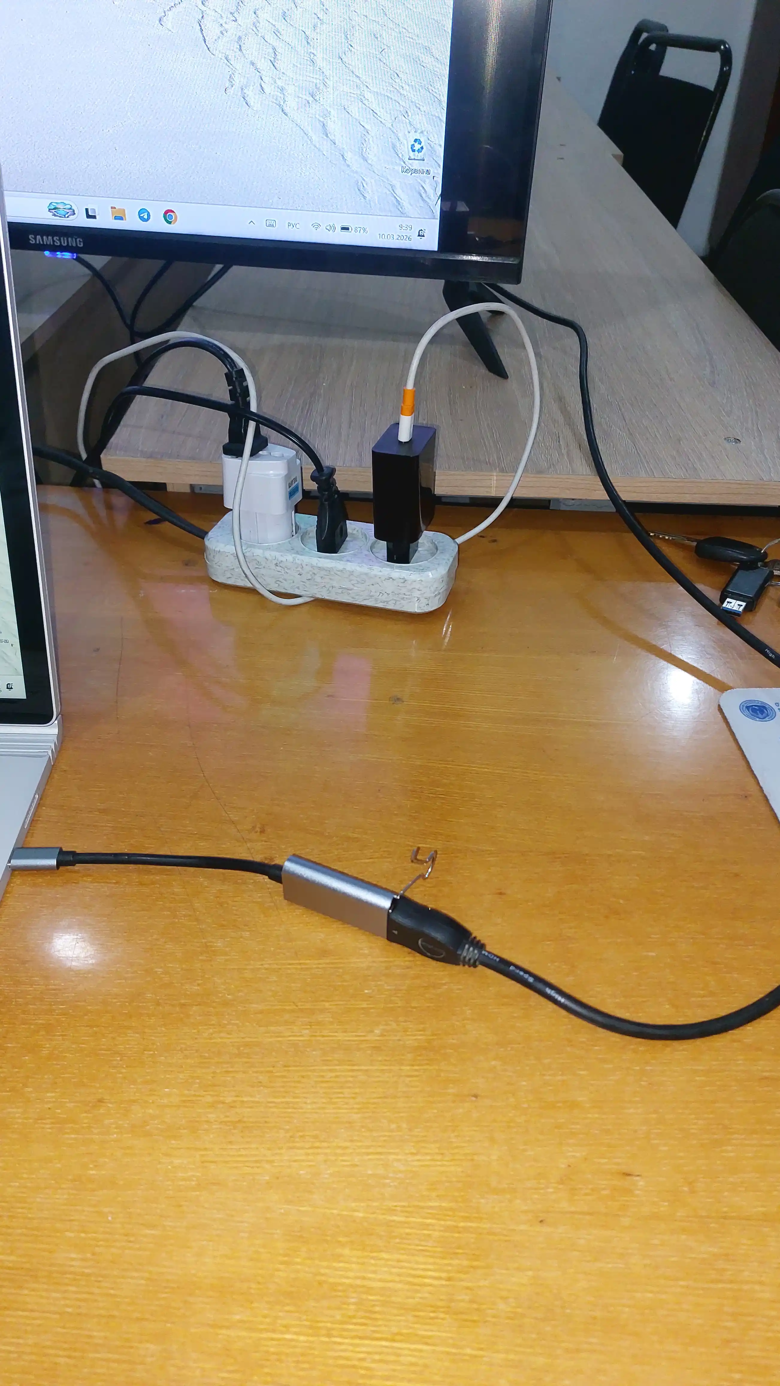 Адаптер с USB Type-C к HDMI, VGA 4K при 60Гц, для ноутбуков, проекторов, планшетов