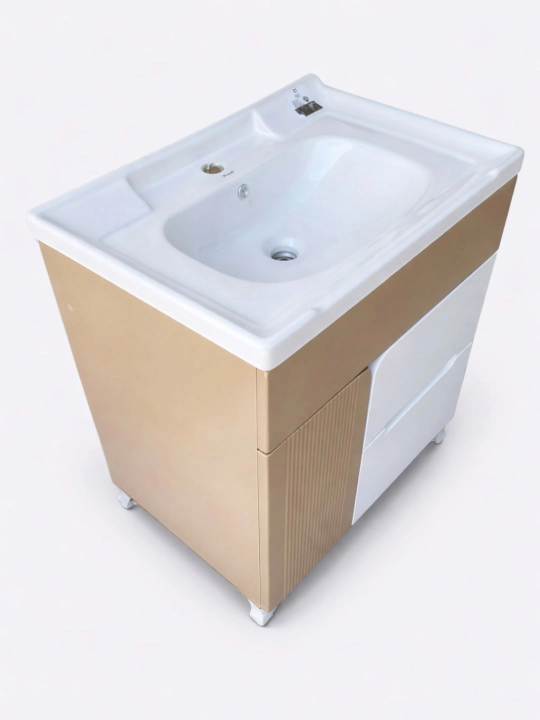 Раковина с тумбой Sitong для ванной керамическая раковина шкаф MDF 80×47 см, Китай