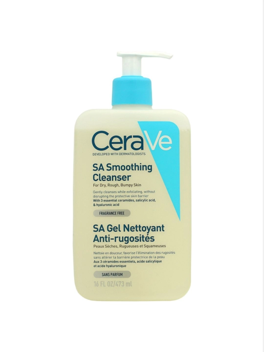 CeraVe SA Smoothing Cleanser — очищающий гель для лица и тела, 473 мл