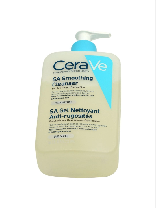 CeraVe SA Smoothing Cleanser — очищающий гель для лица и тела, 473 мл - 