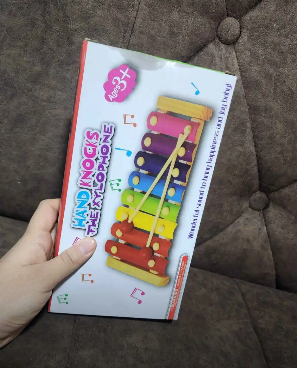 Детский ксилофон (металлофон), развивающий детский музыкальный инструмент