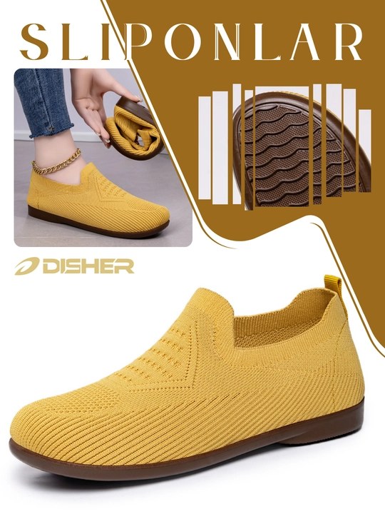 Ayollar sliponlari DISHER KnitEase